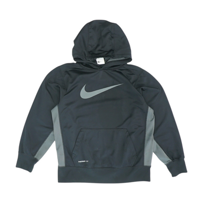 Black Color Block Hoodie Pullover