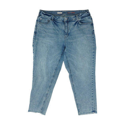 Blue Plus Mid Rise Straight Leg Jeans