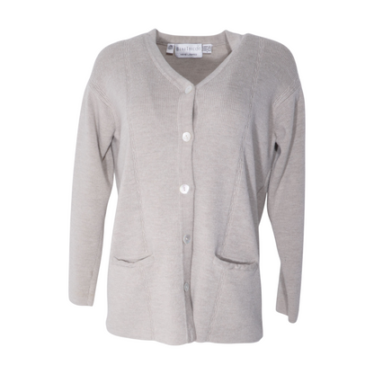 Beige Cardigan Sweater