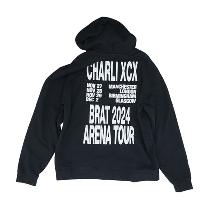 Black Graphic Hoodie Pullover