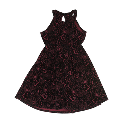 Maroon Print Dress