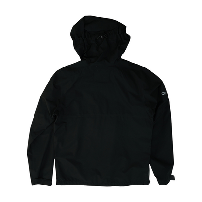 Black Solid Rain Jacket