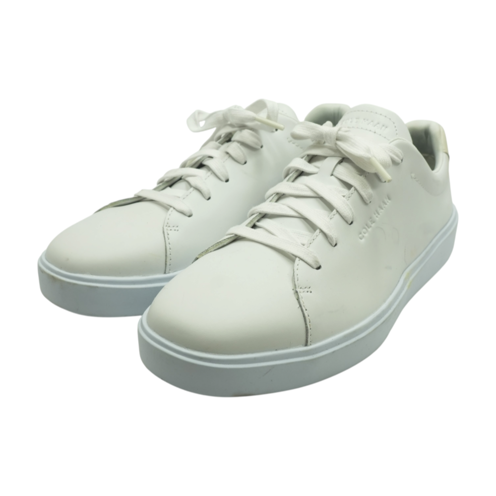 White Lace-Up Casual Shoes