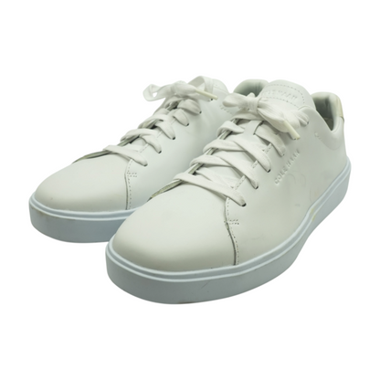 White Lace-Up Casual Shoes