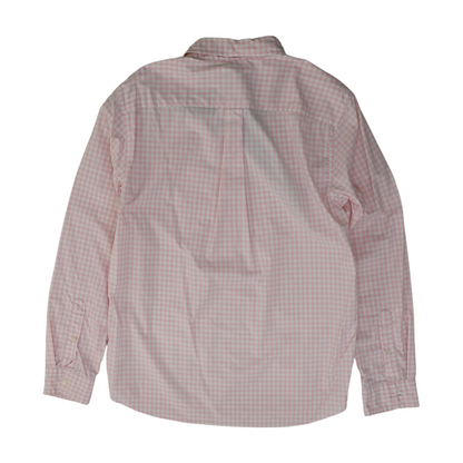 Pink Check Long Sleeve Button Down