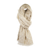 Beige Polka Dot Acrylic Scarf