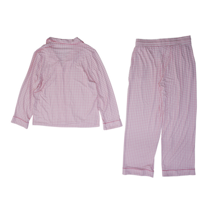 Pink Check Pajama Set