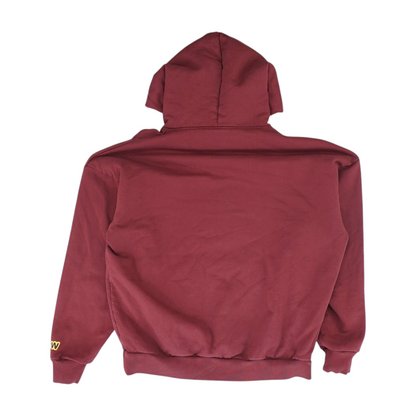 Burgundy Solid Hoodie Pullover