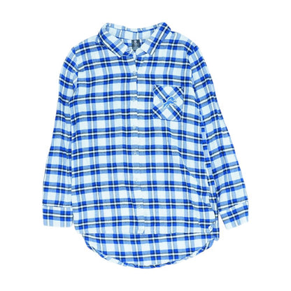 White Plaid Detroit Lions Flannel Button Down