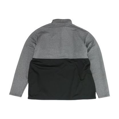 Gray Color Block 1/4 Zip Pullover