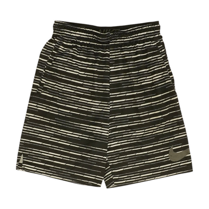 Black Striped Active Shorts