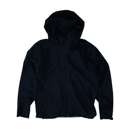 Navy Solid Rain Jacket