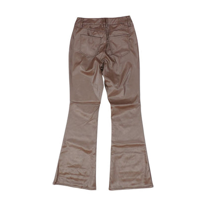 Brown Solid Pants