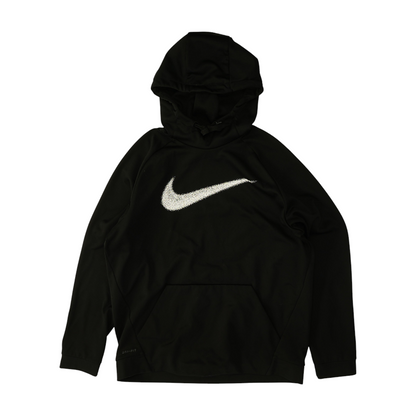 Black Solid Hoodie Pullover
