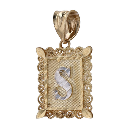 10K Two-Tone Gold Pendant