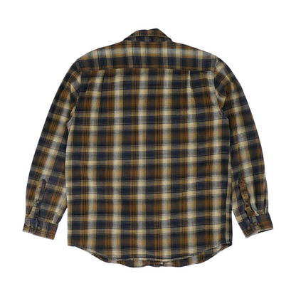 Brown Plaid Flannel Button Down