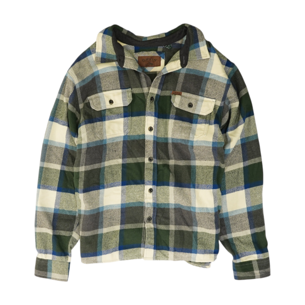 Multi Plaid Flannel Button Down