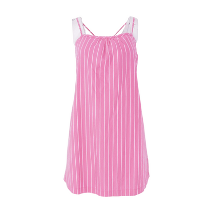 Pink Striped Mini Dress