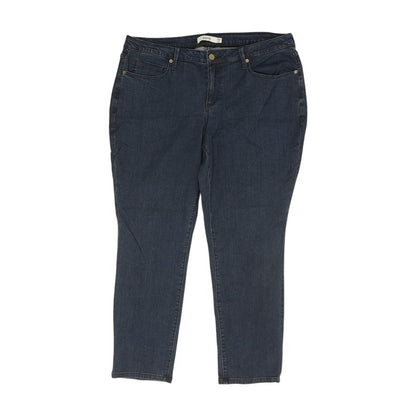 Blue High Rise Regular Jeans