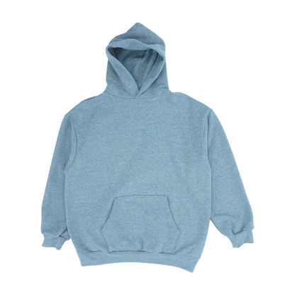 Gray Solid Hoodie Pullover