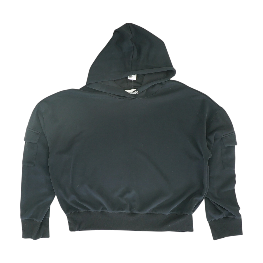 Black Solid Hoodie Pullover