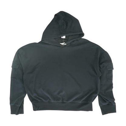 Black Solid Hoodie Pullover