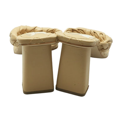 Tan Block Heels