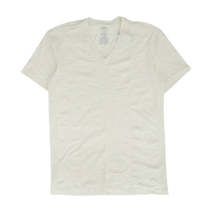 Beige Solid T-Shirt