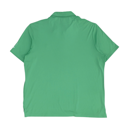 Green Solid Short Sleeve Polo