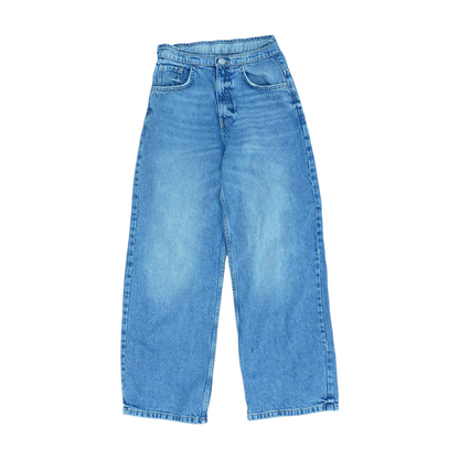 Blue Wide Leg Jeans