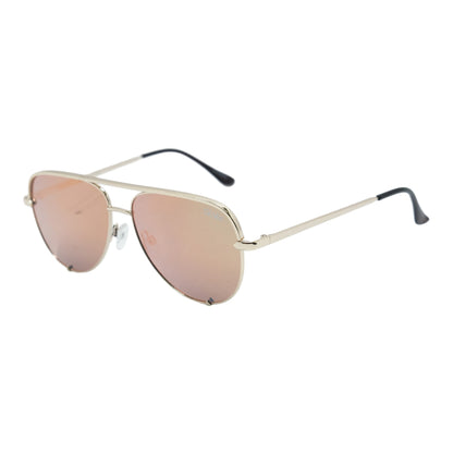 Gold High Key Aviator Sunglasses