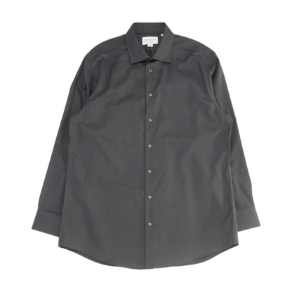 Navy Print Long Sleeve Button Down
