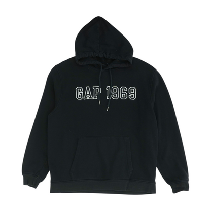Black Solid Hoodie Pullover
