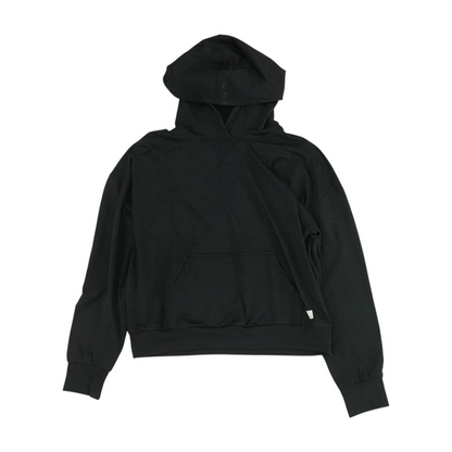 Black Solid Hoodie Pullover
