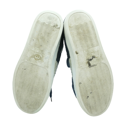 Navy High-Top Athletic Shoes