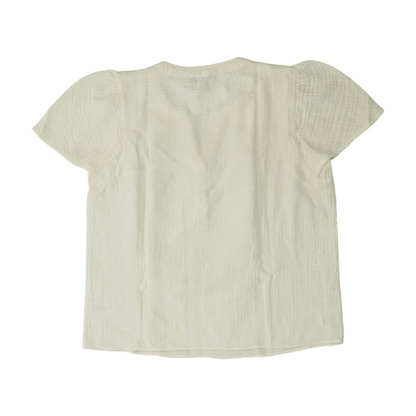 White Petite Blouse