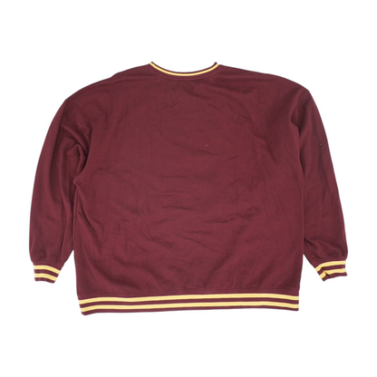 Maroon Solid Sweatshirt Pullover