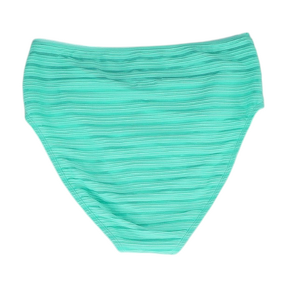 Green Striped Swim Bottom