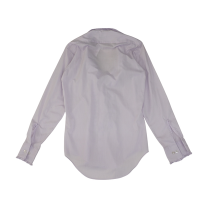 Purple Solid Tuxedo Button Down