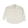 Beige Solid Long Sleeve Button Down