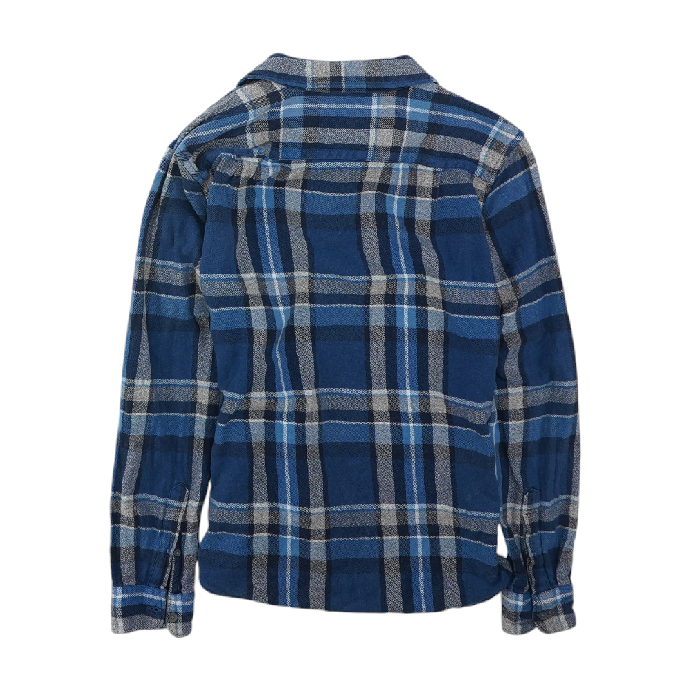 Blue Plaid Flannel Button Down