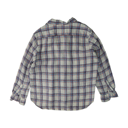 White Plaid Button Down