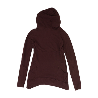 Purple Solid Hoodie Pullover