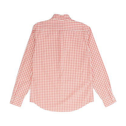 Pink Check Long Sleeve Button Down