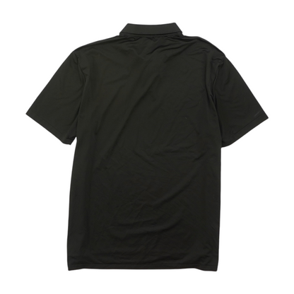Black Solid Short Sleeve Polo