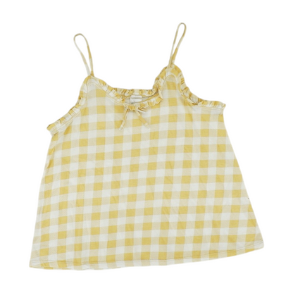 Beige Check Blouse
