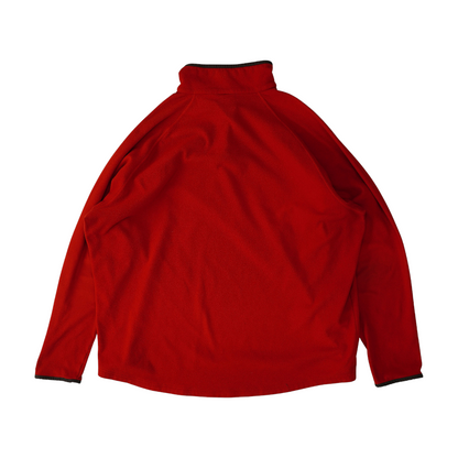 Red Solid 1/4 Zip Pullover