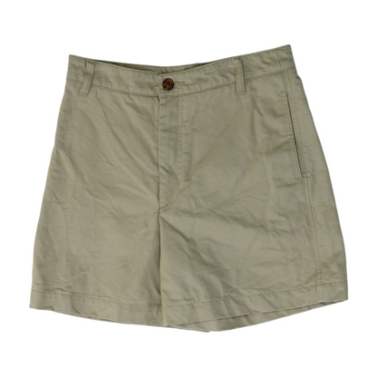 Tan Solid Chino Shorts