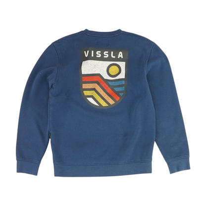 Navy Solid Sweatshirt Pullover
