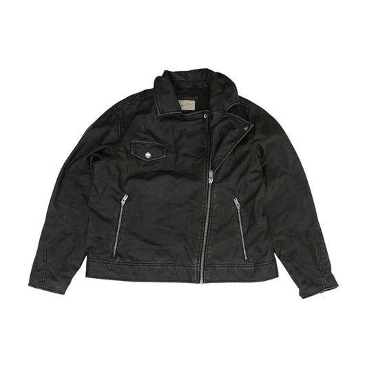 Black Faux Leather Jacket